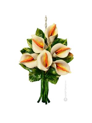 BOUQUET Décoration artistique à suspendre en céramique