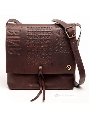 DAFNEIKU Sac à bandoulière pour femme en cuir véritable fabriqué à la main