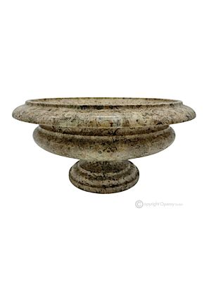 BOL À FRUITS en marbre Pietra Fossile, pièce maîtresse au design moderne, fabriqué à la main avec de la pierre naturelle authentique.