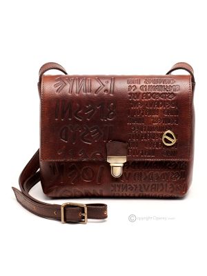 DIANAIKU Sac à bandoulière pour femme en cuir véritable fabriqué à la main