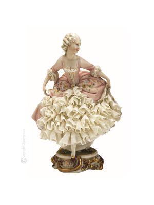 Figurine LADY Figurine en porcelaine de Capodimonte faite à la main en Italie