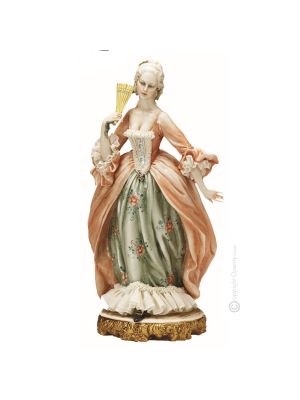 Figurine LADY Figurine en porcelaine de Capodimonte faite à la main en Italie