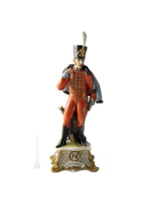 NAPOLÉON Figurine en porcelaine Capodimonte faite à la main Made in Italy