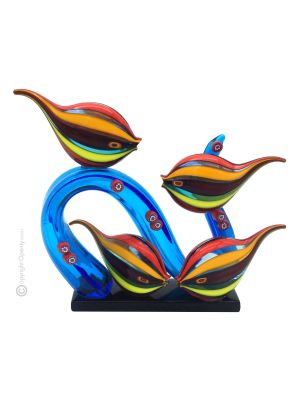 AQUARIUM Verre soufflé de Murano artisanat authentique Made in Italy
