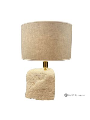 LAMPE en pierre de marbre, abat-jour en pierre naturelle, design original, fait main.