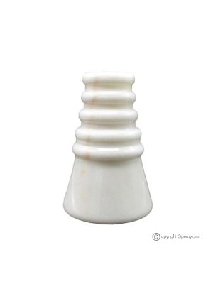 VASE en marbre d'Estremoz, pierre naturelle précieuse, fabriquée à la main, originale.