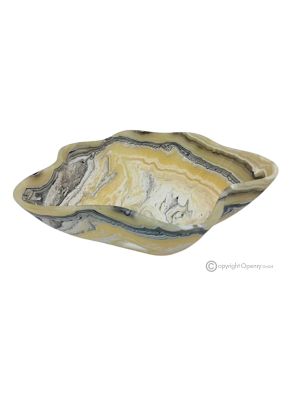 TABLEAU MAÎTRESSE en onyx zèbre, véritable pierre naturelle, une pièce raffinée de luxe faite à la main.