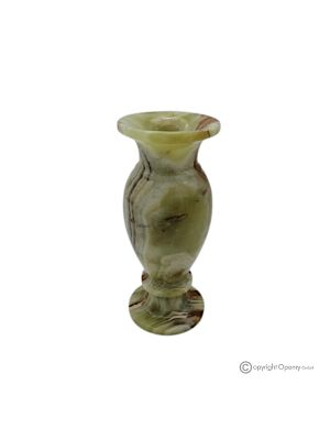 VASE, amphore en marbre Onyx Vert, pierre authentique, fait main, design élégant.