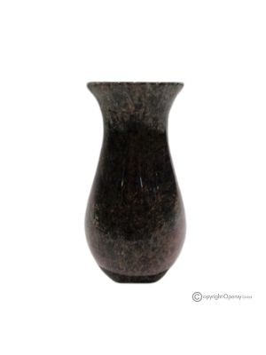 VASE décoratif en marbre vert, pierre naturelle de qualité, fait main, design classique.