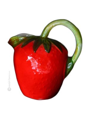 PICHET FRAISE Carafe carafe créations originales en céramique artistique Made in Italy