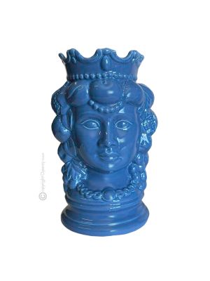 TÊTE BRUN FEMME Cachepot et décoration de table artistique en céramique