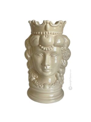 TÊTE BRUN FEMME Cachepot et décoration de table artistique en céramique