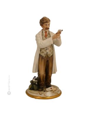 DOCTEUR Figurine en porcelaine Capodimonte faite à la main Fabriqué en Italie