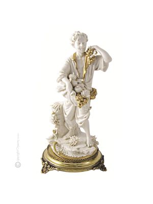 VENDEUR DE FRUITS Figurine figurine Capodimonte porcelaine faite à la main Made in Italy