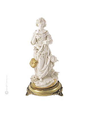 CHICK SELLER Figurine figurine Capodimonte porcelaine faite à la main Made in Italy