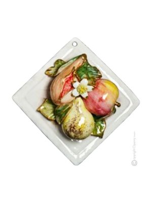 CADRE Décoration artistique à suspendre en céramique Made in Italy