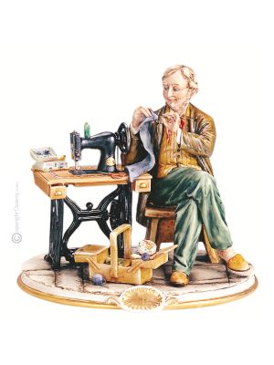 TAILOR Statue figurine Capodimonte porcelaine faite à la main Made in Italy