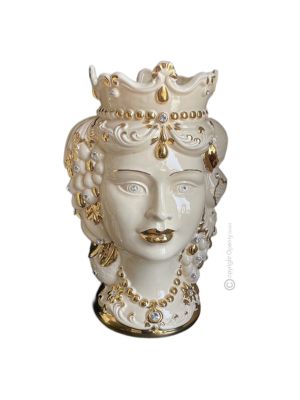 TÊTE BRUN FEMME Cachepot et décoration de table artistique en céramique