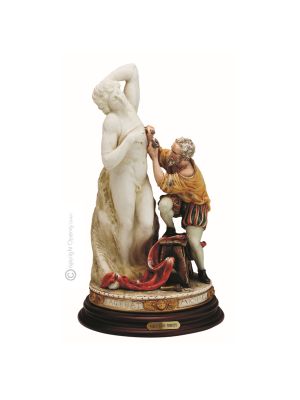 MICHELANGELO Figurine en porcelaine Capodimonte faite à la main Fabriqué en Italie