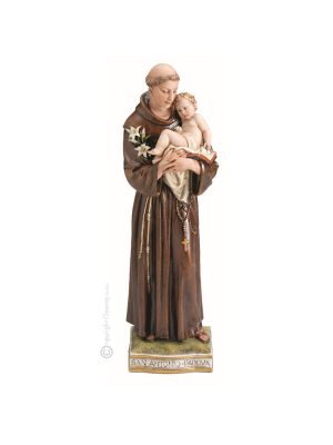 SAINT ANTONY DE PADOUE Statue figurine Capodimonte porcelaine faite à la main en Italie