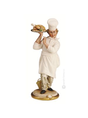 COOK Capodimonte figurine en porcelaine figurine faite à la main Made in Italy