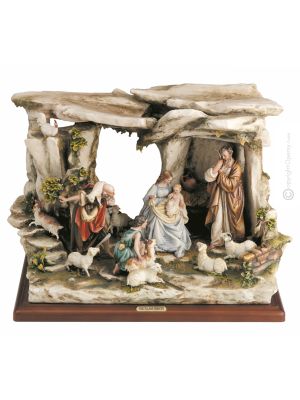 NATIVITÉ Crèche de la Nativité Figurine en porcelaine de Capodimonte faite à la main en Italie