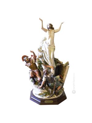 LA RÉSURRECTION Statue Figurine en porcelaine de Capodimonte faite à la main en Italie