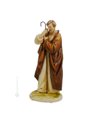Statue SAINT JOSEPH figurine en porcelaine de Capodimonte faite à la main en Italie