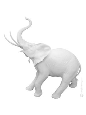 Figurine en porcelaine ÉLÉPHANT Capodimonte, artisanat Made in Italy