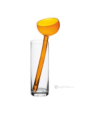 ALBA Authentique vase décoratif moderne peint à la main en verre de qualité supérieure.