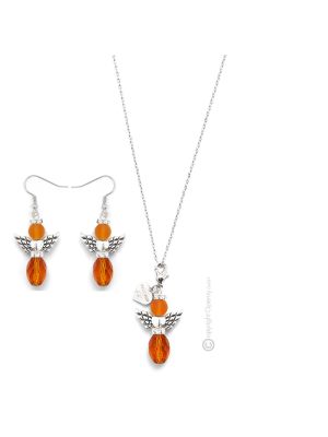 PARURE ANGELO ensemble de bijoux fantaisie artistique collier collier boucles d'oreilles perles de verre de Murano fait à la main authentique Made in Italy