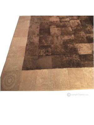 TAPIS D'AMEUBLEMENT en véritable peau de mouton rasée, fabriqué à la main Made in Italy