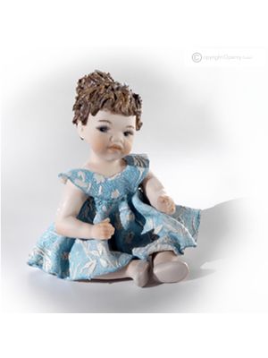 CLIO - Statuette Capodimonte, art en porcelaine fine et intemporelle.