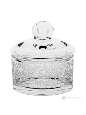 ESTRO Sucrier en verre avec couvercle de qualité supérieure, design moderne.