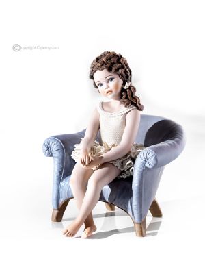 ILEANA - Statuette Capodimonte, danseuse en porcelaine, beauté et grâce.