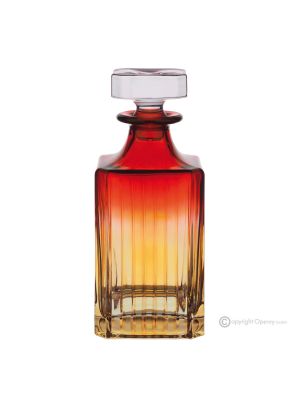 Carafe DOMINA, bouteille décorative moderne peinte à la main en verre de qualité supérieure.