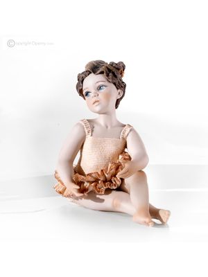 LUCILLE - Capodimonte, ballerine en porcelaine raffinée, art pur et romantique.