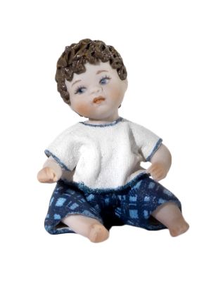 T-SHIRT MIGNON - Poupée Capodimonte peinte à la main, élégance intemporelle.