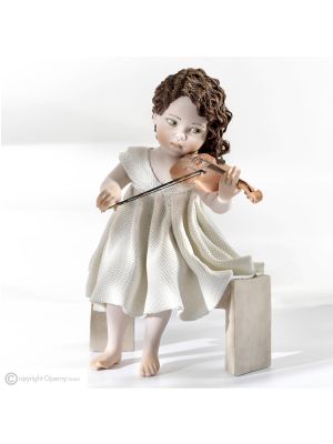 MINUET - Porcelaine de Capodimonte, musicalité avec violon, art et passion italienne.