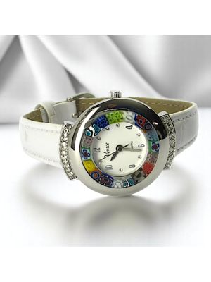 MONTRE-BRACELET ÉTOILE avec authentique verre de Murano fait à la main Murrine Made in Italy