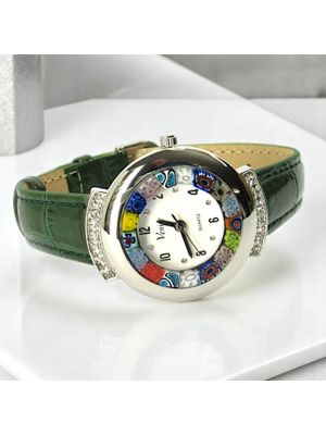 MONTRE-BRACELET ÉTOILE avec authentique verre de Murano fait à la main Murrine Made in Italy