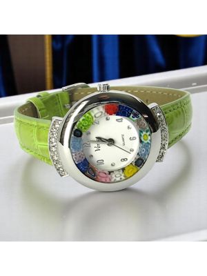 MONTRE-BRACELET ÉTOILE avec authentique verre de Murano fait à la main Murrine Made in Italy