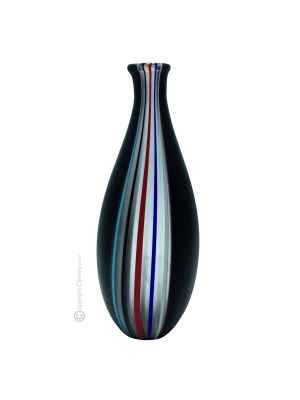 VASE CANNE Verre soufflé de Murano, artisanat authentique Made in Italy