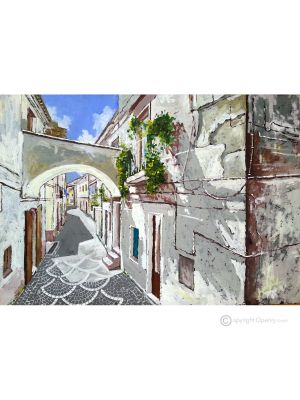 APERÇU D'ORSARA Peinture acrylique moderne sur toile Made in Italy 