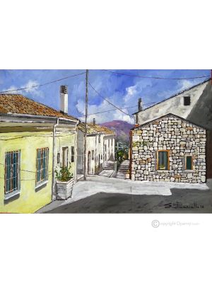 APERÇU D'IRPINO Peinture acrylique moderne sur toile Made in Italy