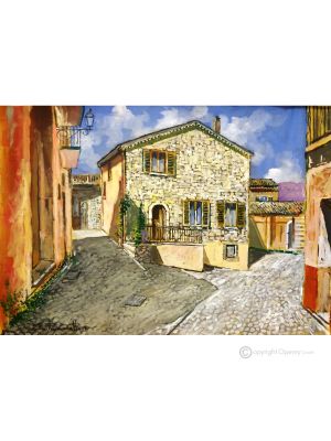 APERÇU DE FORENZA Peinture acrylique moderne sur toile Made in Italy 