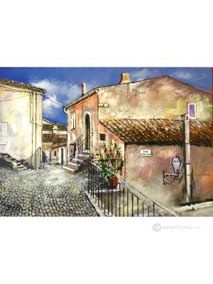 APERÇU DE FORENZA Peinture acrylique moderne sur toile Made in Italy 