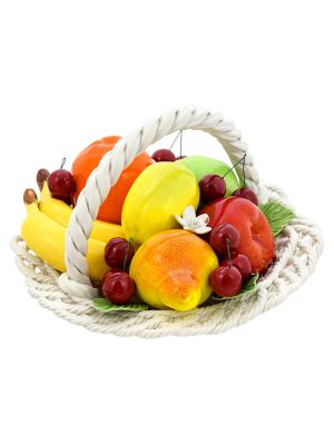 CENTRE DE FRUITS Corbeille à Fruits en Céramique Style Baroque Créations Made in Italy