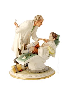 Statue de DENTISTE Statue Capodimonte Figurine en porcelaine faite à la main fabriquée en Italie
