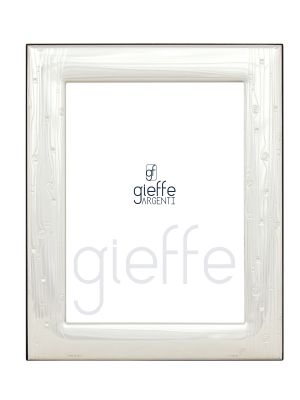 Cadre photo argenté - Décor d'accent - Design inspiré du bois